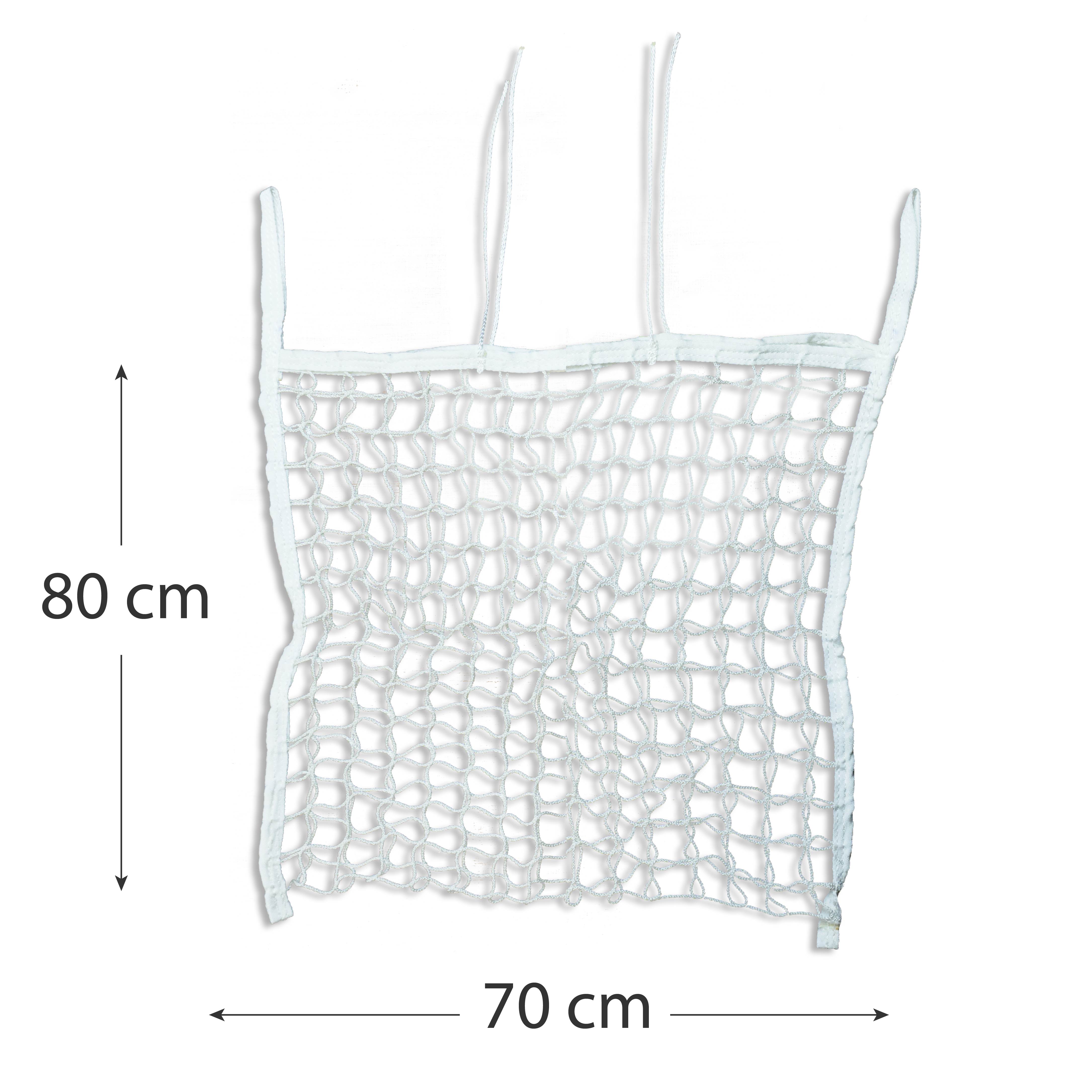 Heunetz eckig in weiß, 3x3cm , 70cmx80cm, 4,5kg Füllgewicht